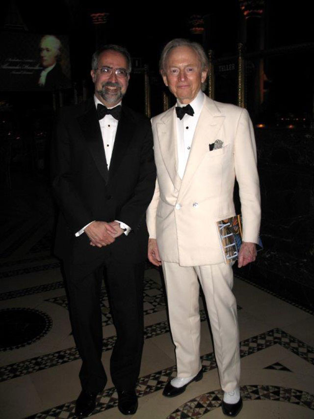 Tom Wolfe with Manhattan Institute president Larry Mone, 2006