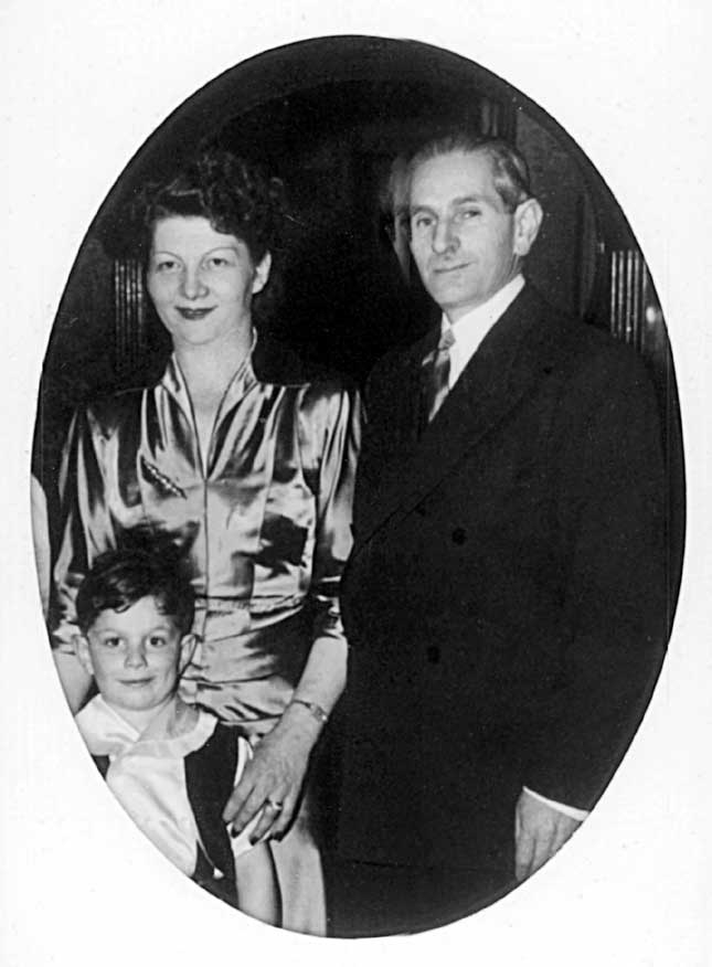 The author and his parents,1947 (Photo Courtesy of the Author)