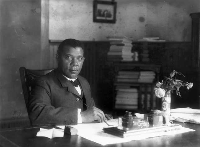 Booker T. Washington, black America’s most prominent educator in the nineteenth century and founder of the Tuskegee Institute (GRANGER, NYC — ALL RIGHTS RESERVED)