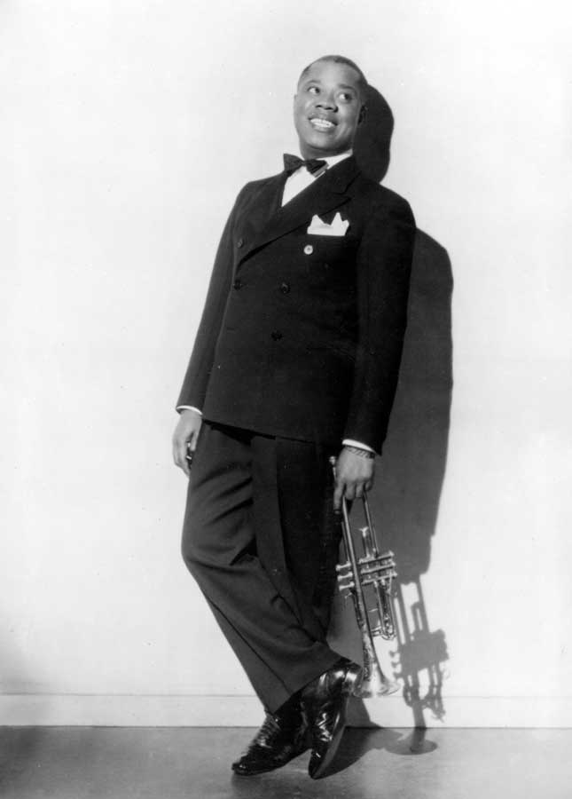 Jazz legend Louis Armstrong brought his New Orleans sound to New York in the late 1920s and made the city his home base. (Photofest)