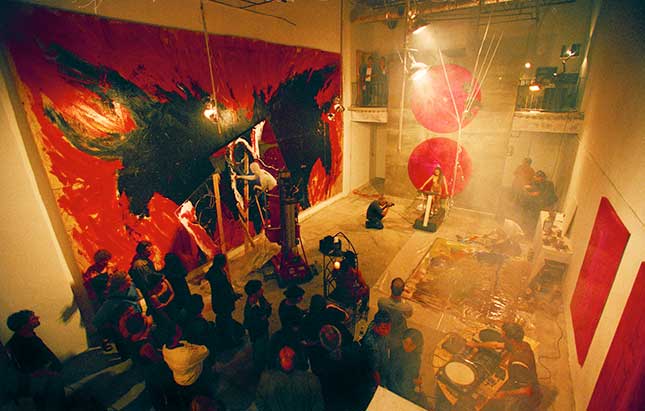 Events like this artists’ happening at the Fishtank Gallery are nightly occurrences in today’s Williamsburg. (THOMAS HOEPKER/MAGNUM PHOTOS) Events like this artists’ happening at the Fishtank Gallery are nightly occurrences in today’s Williamsburg. (THOMAS HOEPKER/MAGNUM PHOTOS)