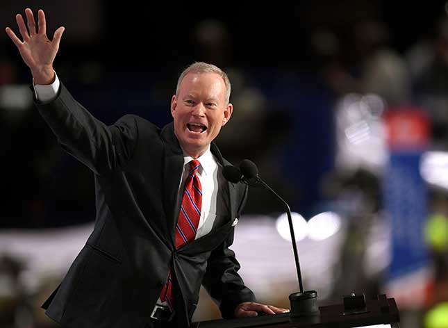 The Democratic Party often features its mayors at signature events, but Oklahoma City’s Mick Cornett was the only mayor to speak at the last two Republican conventions. (Mark J. Terrill/AP Photo)