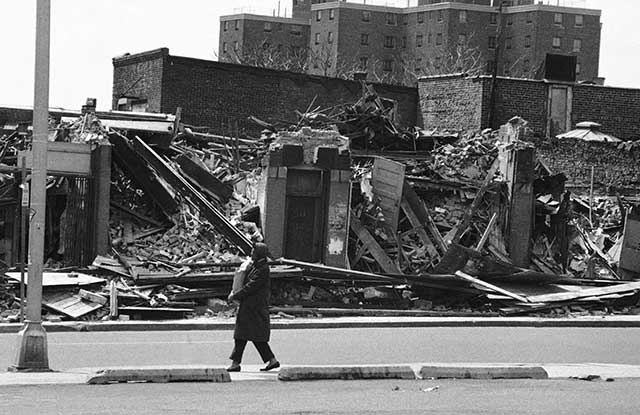 Newark in 1974, well into its downward spiral, which Roth chronicled in "American Pastoral" and other books (JERRY MOSEY/AP PHOTO)