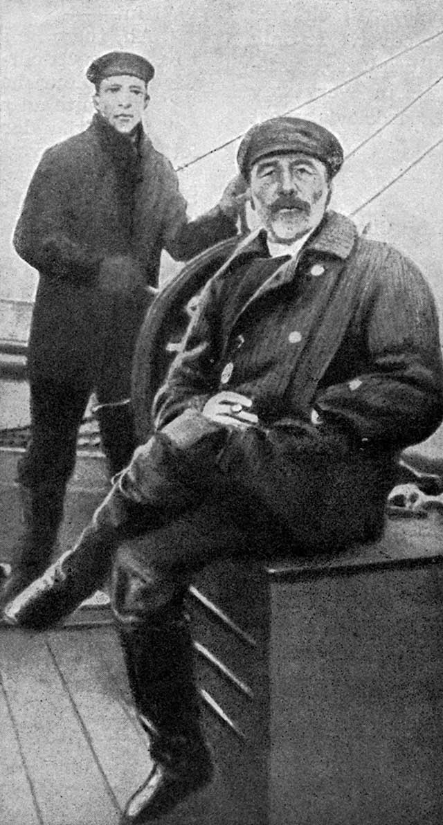 When Joseph Conrad (seated, right) wrote of commanding a steamer up the Congo River into the heart of darkness, he wrote from personal experience. (LEBRECHT MUSIC AND ARTS PHOTO LIBRARY / ALAMY STOCK PHOTO)