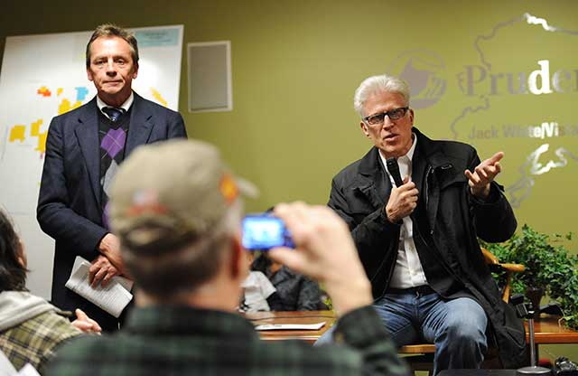 While filming a movie subsidized by state tax credits, actor Ted Danson angered Alaska residents by testifying against offshore oil drilling at a public hearing. (MICHAEL DINNEEN/AP PHOTO)