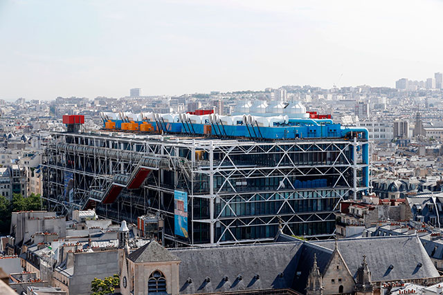 The widely reviled Pompidou Center, a magnet for vagrants and thugs (FRANCOIS GUILLOT/AFP/GETTY IMAGES)