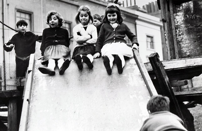 Jackie, Lynn, and Susan in "Seven Up" (1964), Granada TV’s initial installment of the documentary (GRANADA TELEVISION/PHOTOFEST)