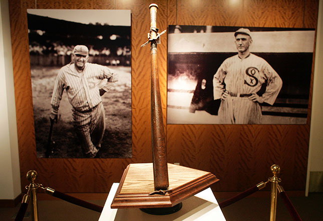 "Shoeless" Joe Jackson's Bat (Photo by Michael Nagle/Getty Images)