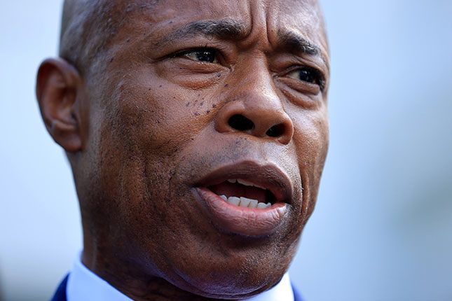 New York City mayor Eric Adams should impress on Democrats in Washington the importance of controlling inflation. (Chip Somodevilla/Getty Images)