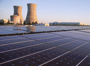 Rancho Seco was once a nuclear plant generating over 900 megawatts of electricity; today, its solar panels produce just 4.